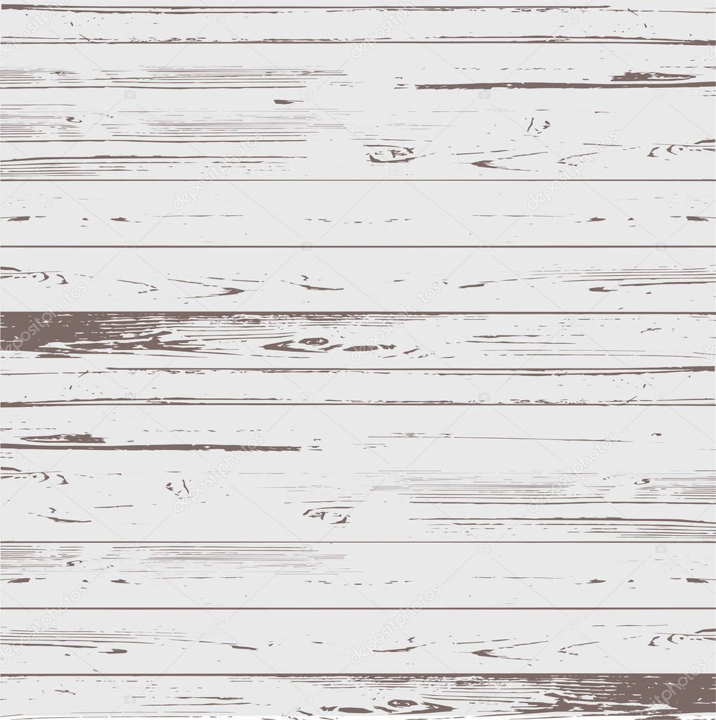 White wooden background. Vector illustration