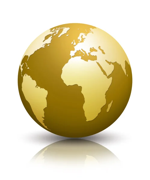 Guld globe — Stockfoto