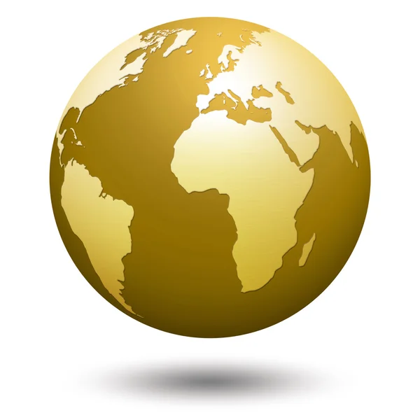 Gold globe — Stock Photo, Image