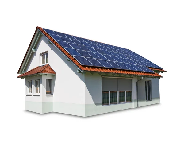 Solar hus — Stockfoto