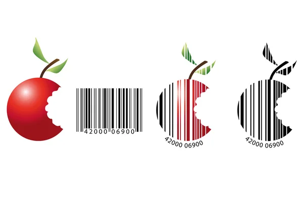 Fruits barcode as a symbol for budgetary expenditure — Stock Vector