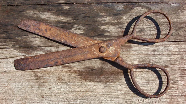 Starý rezavý nůžky — Stock fotografie