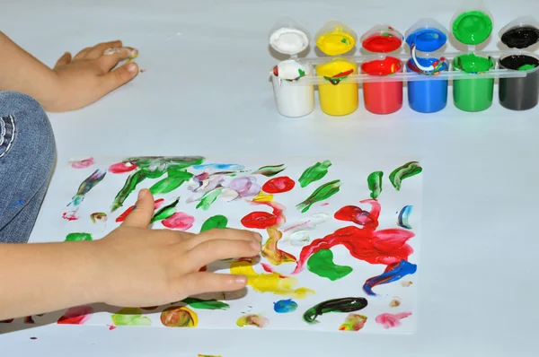 Finger painting — Stock Photo, Image