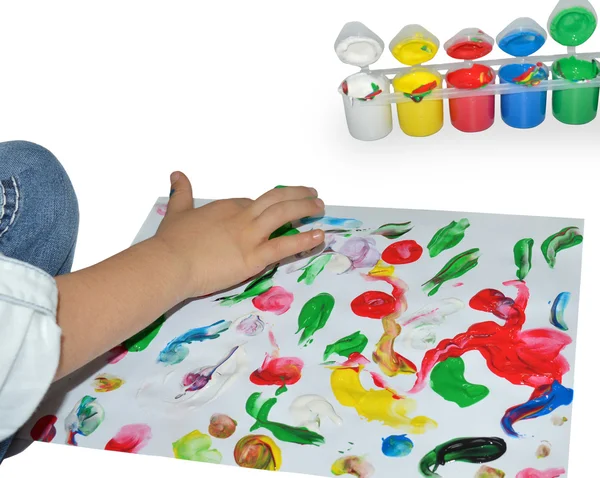 Finger painting — Stock Photo, Image