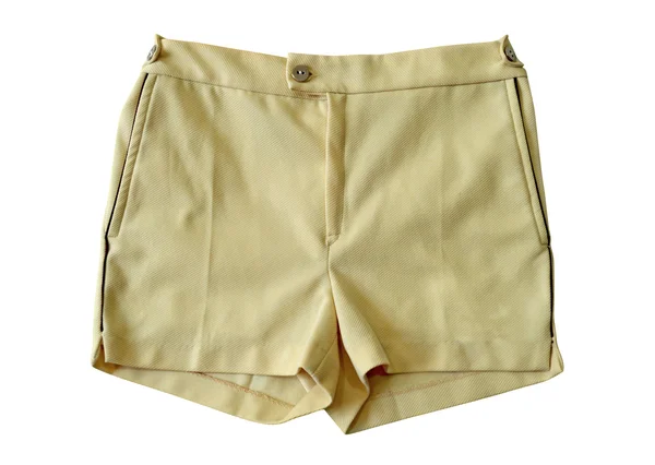 Shorts amarelos vintage — Fotografia de Stock