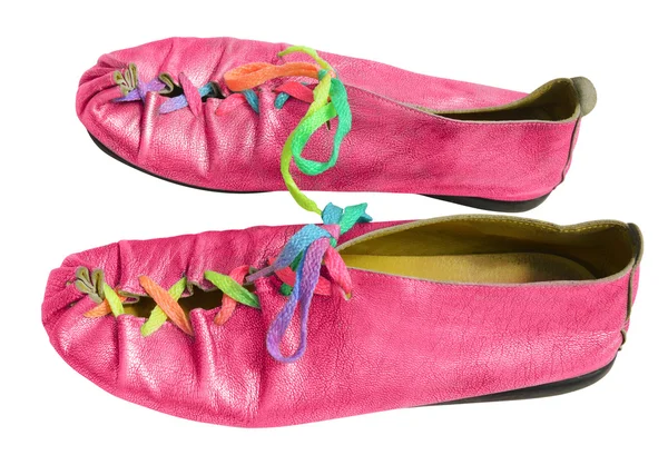 Ladies fun pink shoes — Stock fotografie