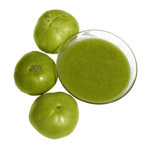 Green tomato sauce — Stock Photo, Image