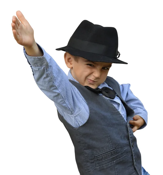 Kid jongen dansen — Stockfoto