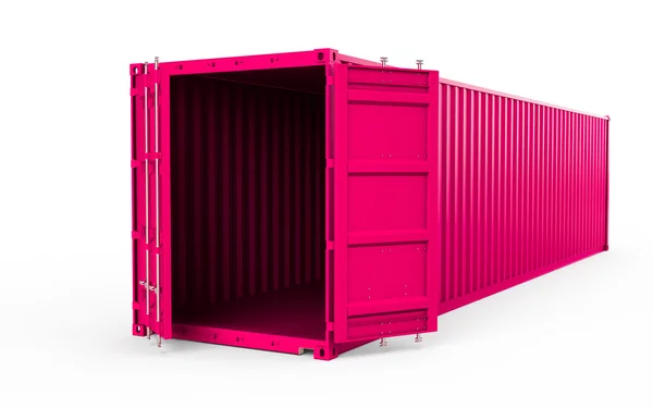 Rosa Container isoliert — Stockfoto