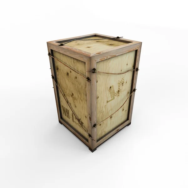 Wooden box container — Stock Photo, Image