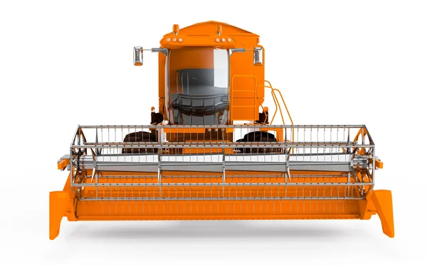 Oranje combineren harvester — Stockfoto