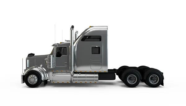 Silver american truck — Stock Photo, Image