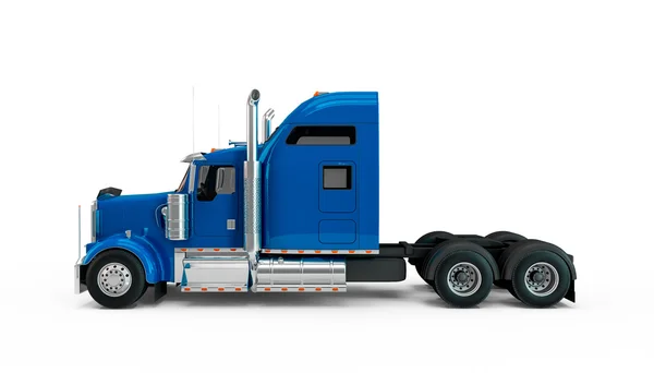 Medium blå amerikansk lastbil — Stockfoto