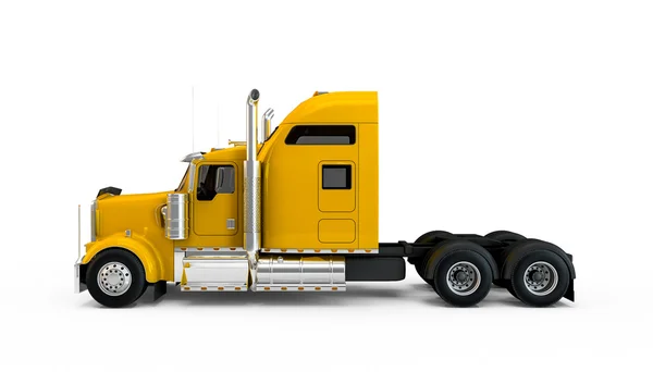 Gele Amerikaanse vrachtwagen — Stockfoto