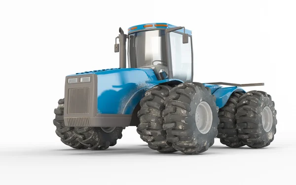 Сельскохозяйственный синий трактор — стоковое фото