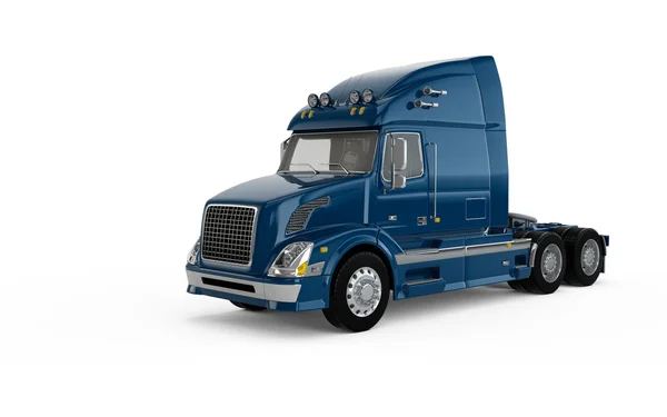 Donker blauw Amerikaanse vrachtwagen — Stockfoto