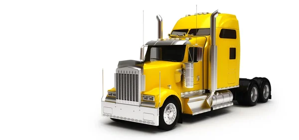 Yellow american truck — Stock Photo, Image