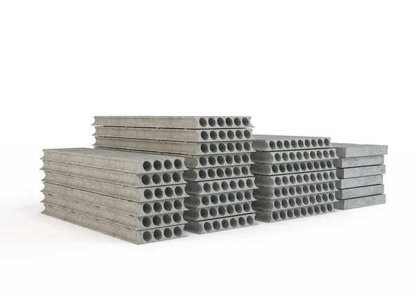 Concrete plates for the device of a strong floor — Stock Photo, Image