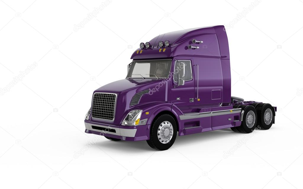 Purple american truck