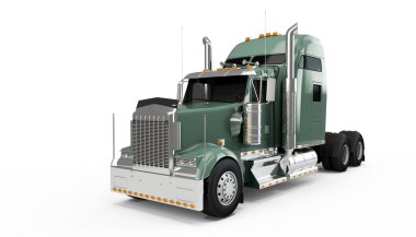 Karanlık devlet gri Amerikan kamyon