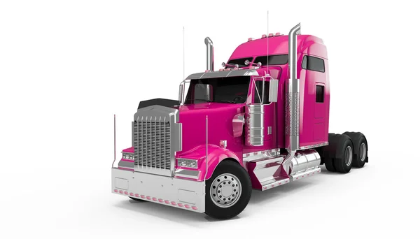 Hot Pink american truck — Stock Photo, Image
