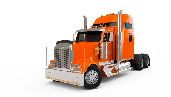 Oranje Amerikaanse truck — Stockfoto