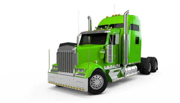 Lime american truck — Stock Photo, Image