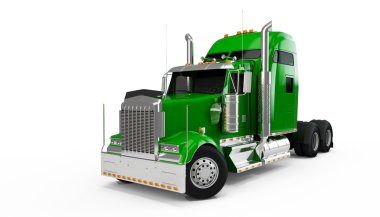Green american truck clipart
