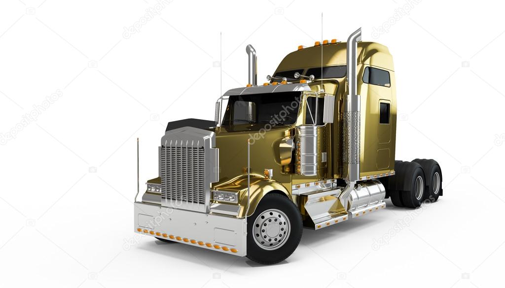 Golden american truck