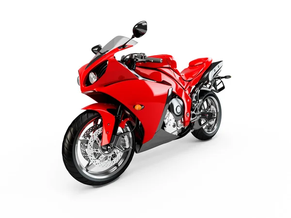 Moto rossa isolata — Foto Stock