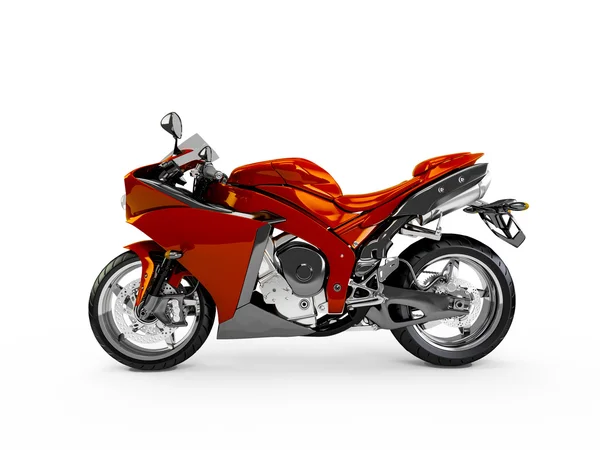 Maroon motocicleta isolada — Fotografia de Stock