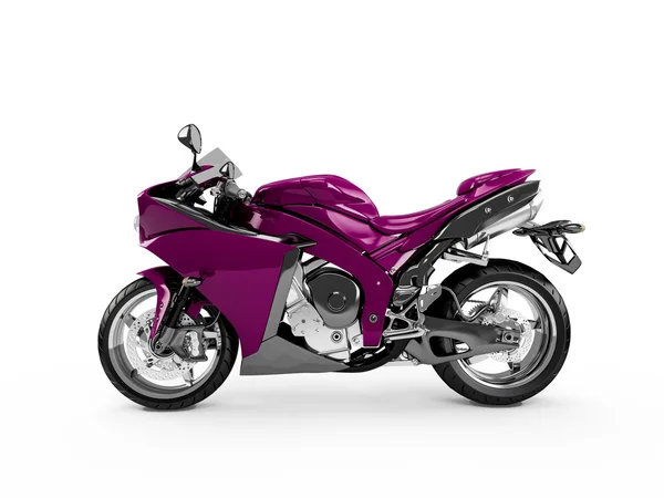 Moto violette isolée — Photo