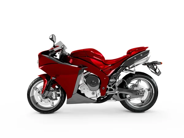 Donker rode motorfiets — Stockfoto
