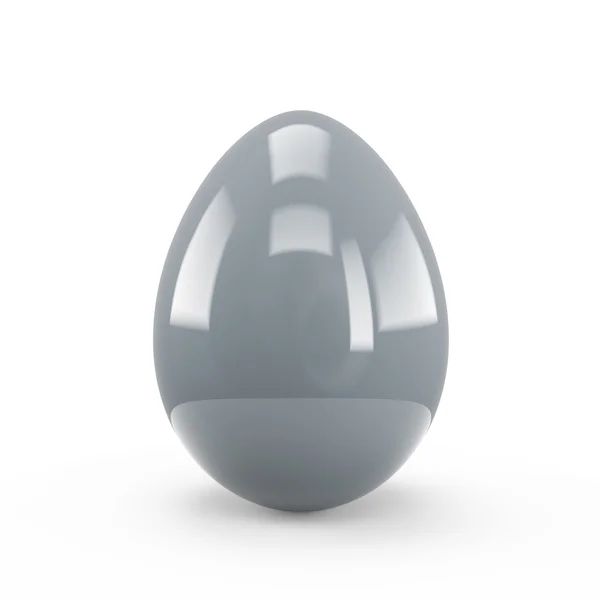 Világos kék tojás elszigetelt fehér background — Stock Fotó