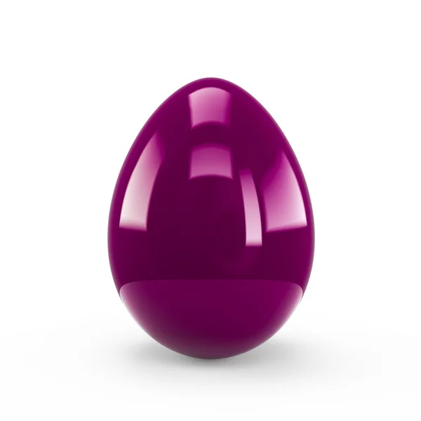 Uovo viola isolato su sfondo bianco — Foto Stock