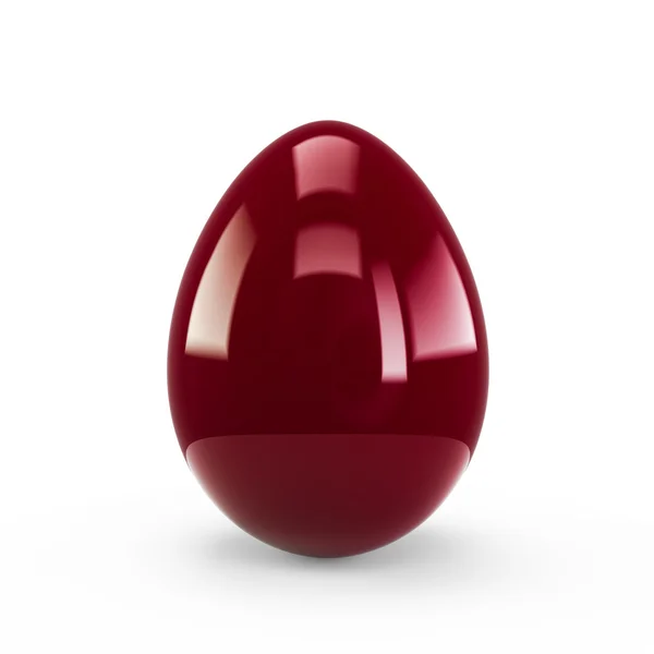 Dark Ren Egg izolat pe fundal alb — Fotografie, imagine de stoc