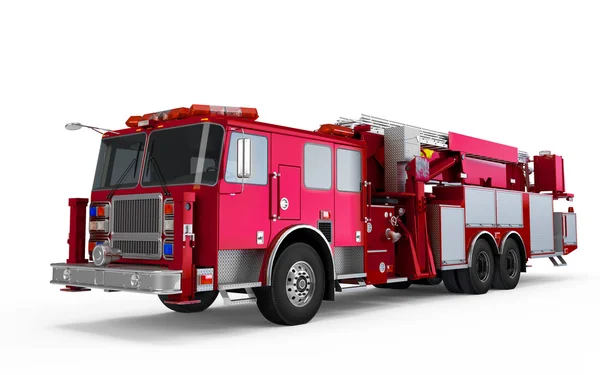 Dark Magenta Firetruck perspective front view — Stock Photo, Image