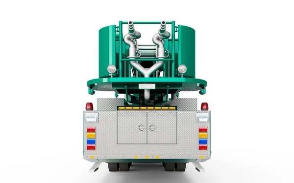 Medium spring green cyan firetruck Rückseite — Stockfoto