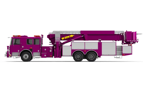 보라색 Firetruck 왼쪽된 프로필 보기 — 스톡 사진