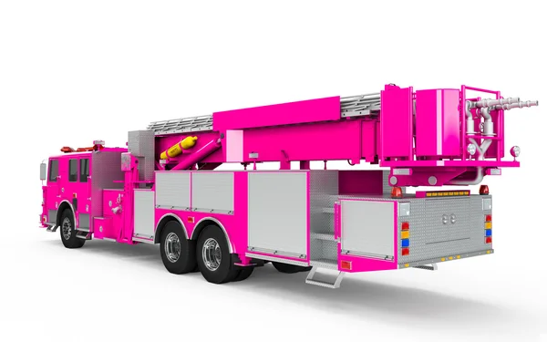 Deep Pink Firetruck prospettiva posteriore — Foto Stock