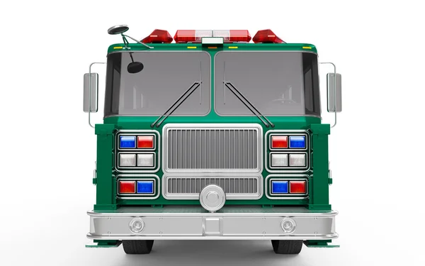 Medium Voir Green Firetruck vue de face — Photo