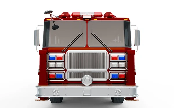 Brown Firetruck front view — Stock Photo, Image