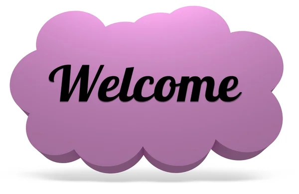 Welcome Cloud — Stock Photo, Image