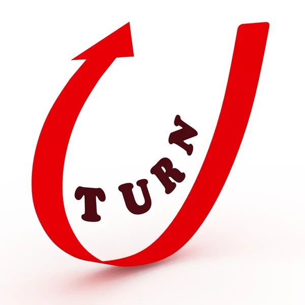 U Turn — Stock Photo, Image