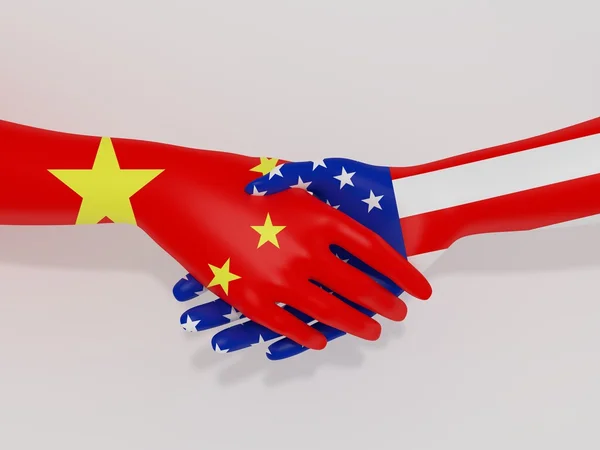 China Amerika-Deal — Stockfoto