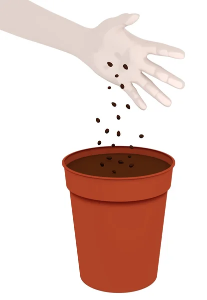 Sowing Seeds — Stock Photo, Image