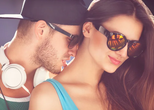 Sexy and fashionable couple — Stock Photo, Image