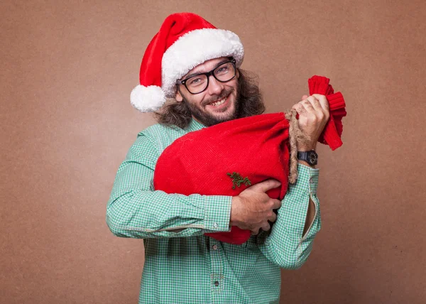 Weihnachtsmann in Mode — Stockfoto