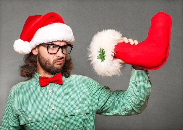 Weihnachtsmann in Mode — Stockfoto