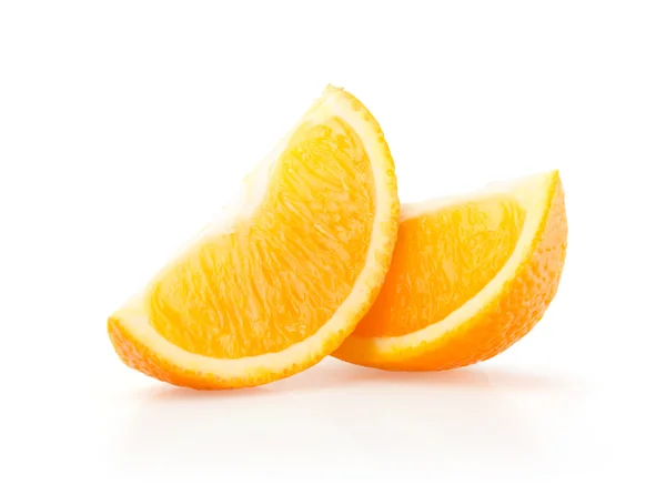 İki dilim portakal. Stok Fotoğraf